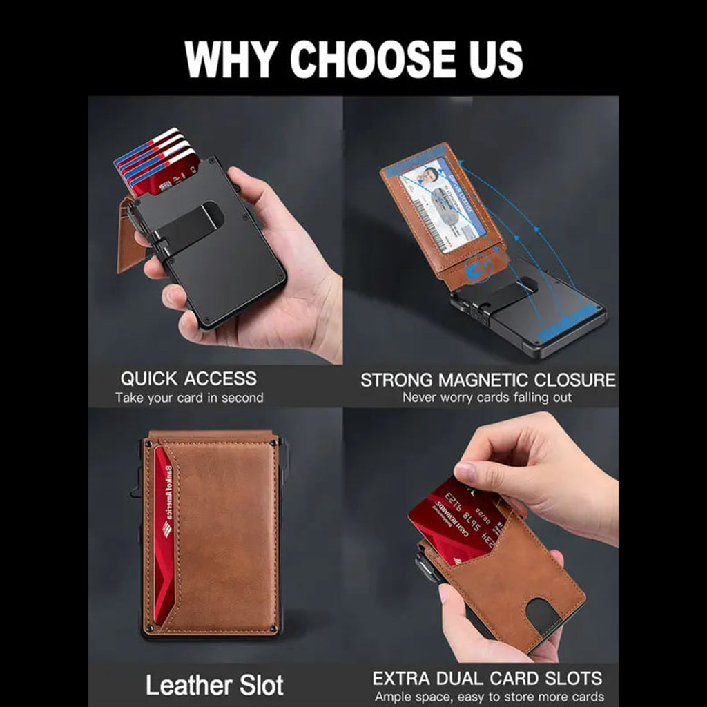🏆Trusted by Over 50,000+ UsersWorldwide💼🔒 Men’s RFID Blocking Minimalist Wallet🎁
