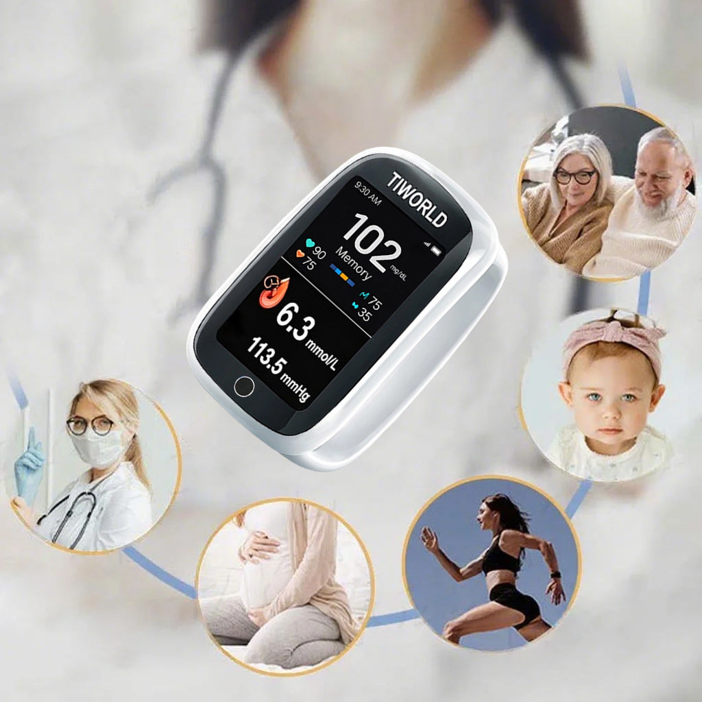 🔥Final 2 Hours : Only Limited Stock Left🏆TIWORLD™ Non-Invasive Blood Glucose Monitor – 5 Seconds 99% Accuracy （Mayo Clinic Recommended）