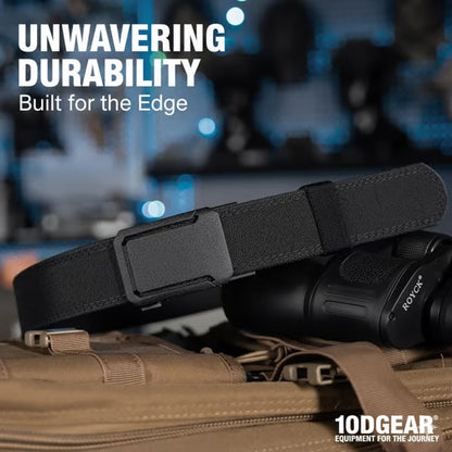 Upgraded version thickened double-layer nylon tactical belt with automatic buckle