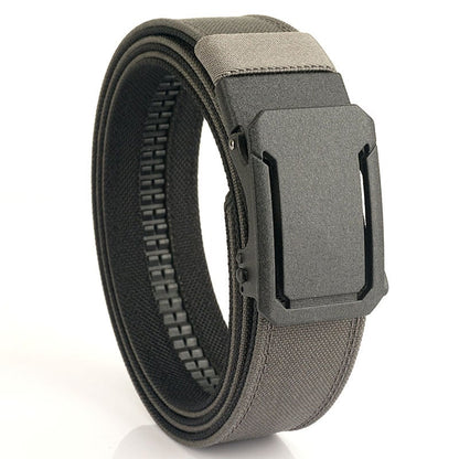 Upgraded version thickened double-layer nylon tactical belt with automatic buckle