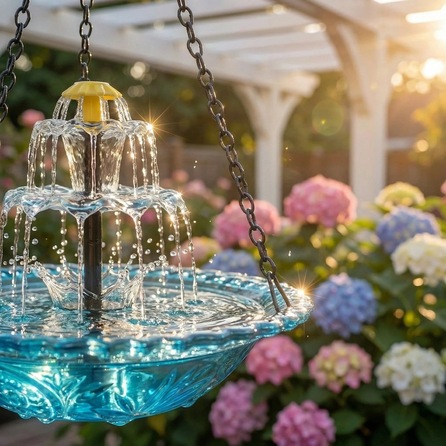 🔥🔥Solar Cascade Hanging Bird Bath Fountain