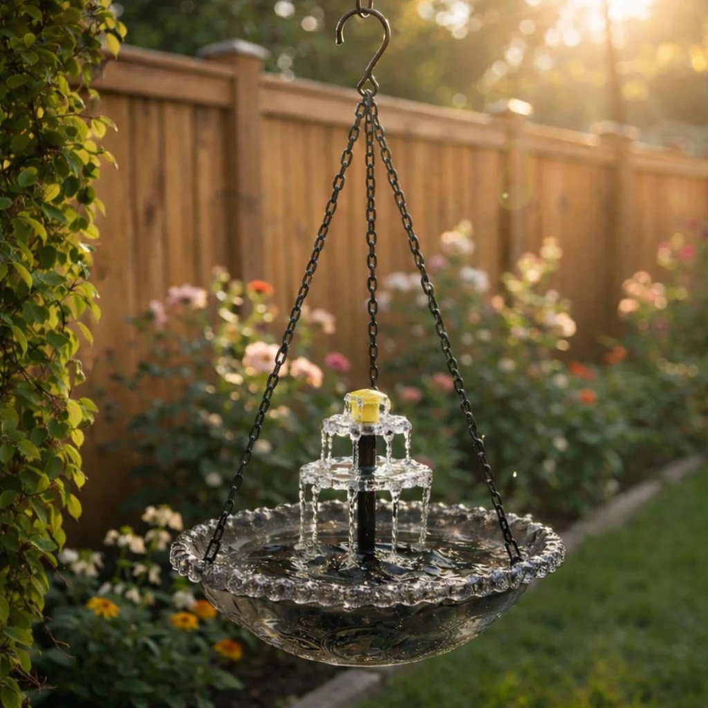 🔥🔥Solar Cascade Hanging Bird Bath Fountain