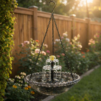 🔥🔥Solar Cascade Hanging Bird Bath Fountain
