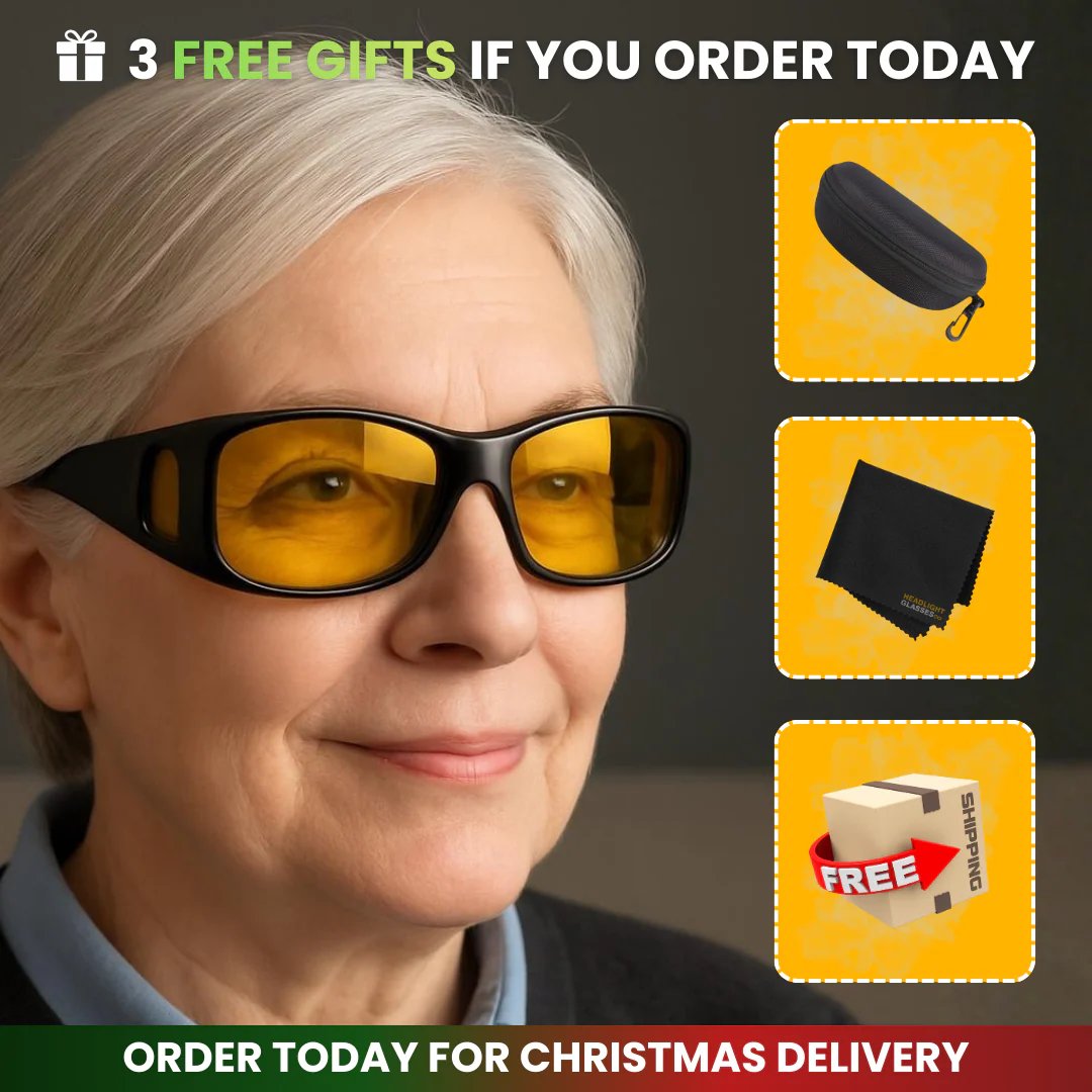 🔥3,155 sold in last 24 hours🔥Headlight Glasses™ with GlareCut Technology