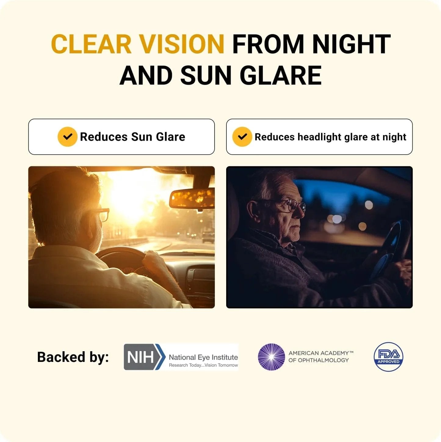 🔥3,155 sold in last 24 hours🔥Headlight Glasses™ with GlareCut Technology