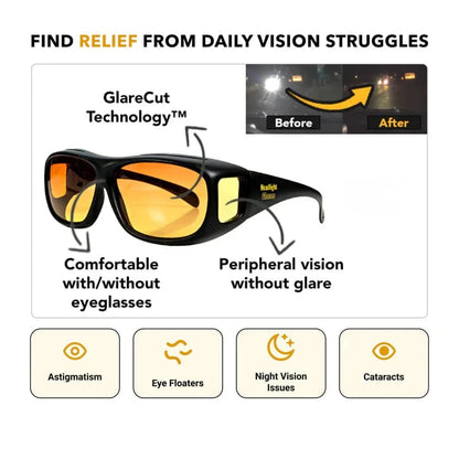 🔥3,155 sold in last 24 hours🔥Headlight Glasses™ with GlareCut Technology