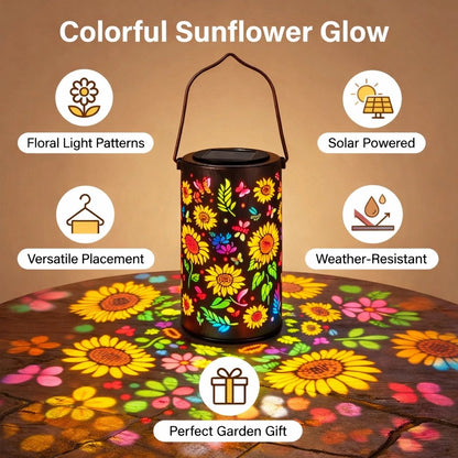 🌻 Turn Your Garden Into a Warm, Glowing Retreat — Solar Sunflower Lantern (Auto On at Night)