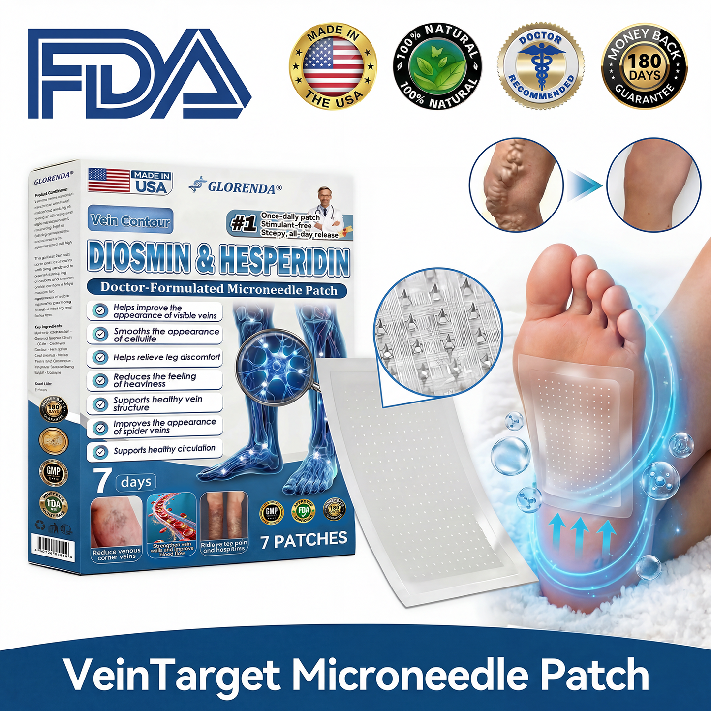 𝐆𝑳𝑶𝗥𝙀𝙉𝐃𝑨® 𝑽𝗲𝗶𝙣 𝘾𝐨𝐧𝘁𝗼𝙪𝙧 𝙈𝙞𝐜𝐫𝒐𝒏𝒆𝗲𝗱𝗹𝙚 𝙋𝙖𝐭𝐜𝒉 (𝐉𝐮𝐬𝐭 𝐎𝐧𝐜𝐞 𝐀 𝐃𝐚𝐲, 𝐒𝐞𝐞 𝐑𝐞𝐬𝐮𝐥𝐭𝐬 𝐈𝐧 𝟕 𝐃𝐚𝐲𝐬)— 📣𝐒𝐮𝐢𝐭𝐚𝐛𝐥𝐞 𝐅𝐨𝐫 𝐕𝐚𝐫𝐢𝐜𝐨𝐬𝐞 𝐕𝐞𝐢𝐧𝐬 𝐀𝐧𝐝 𝐒𝐩𝐢𝐝𝐞𝐫 𝐕𝐞𝐢𝐧𝐬, 𝐑𝐞𝐥𝐢𝐞𝐯𝐞𝐬 𝐇𝐞𝐚𝐯𝐲, 𝐓𝐢𝐫𝐞𝐝 𝐋𝐞𝐠𝐬🌟
