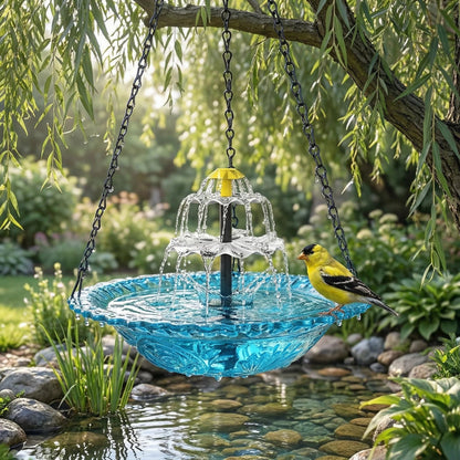 🔥🔥Solar Cascade Hanging Bird Bath Fountain